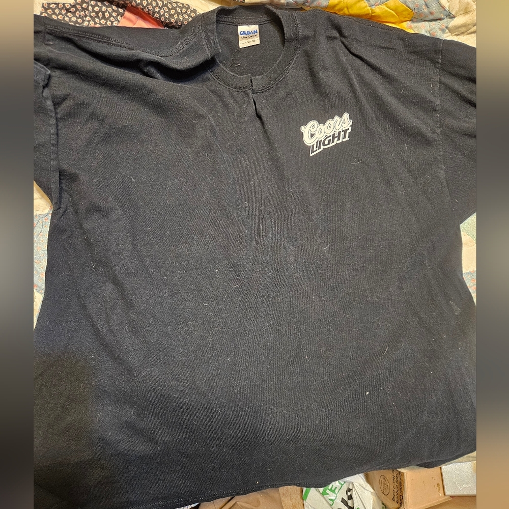 Coors Light Beer Bar Shirt Antlers Bar Advertising Tee